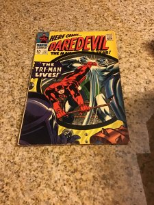 Daredevil #22 (1966) FN Mid-Grade 1st Tri-Man! Gene Colan Art! Wow!