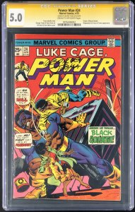 Power Man #24 (1975) CGC 5.0 Signature Series Signed by George Tuska