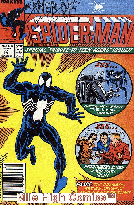 WEB OF SPIDER-MAN (1985 Series)  (MARVEL) #35 NEWSSTAND Fine Comics Book