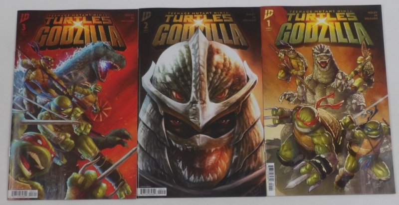 Teenage Mutant Ninja Turtles X Godzilla #1-5 VF/NM complete series TMNT ; IDW