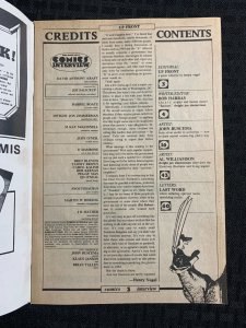 1988 COMICS INTERVIEW #62 FN 6.0 John Buscema / Wolverine