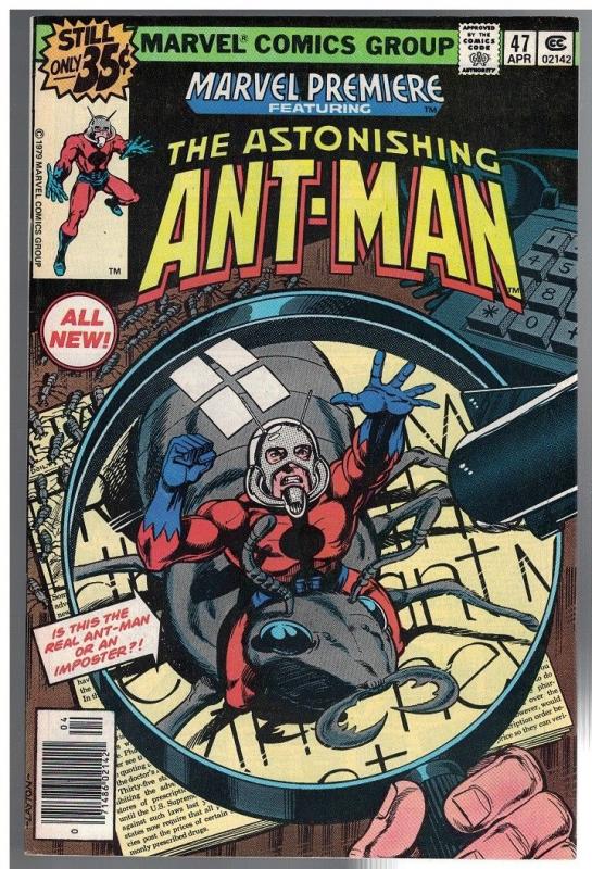 MARVEL PREMIERE 47 VF+ John Byrne Ant Man April 1979