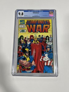 INFINITY WAR 1 CGC 9.8 WHITE PAGES MARVEL 1992 