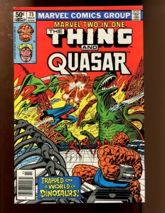 MARVEL TWO-IN-ONE THE THING & THE QUASAR #73 - NEWSSTAND (8.0/8.5) 1981