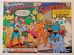 Superman v1 #188 vgfn, #190 vg (2 books) 