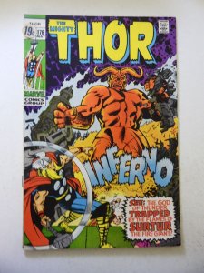 Thor #176 (1970) VG Condition sticker on fc