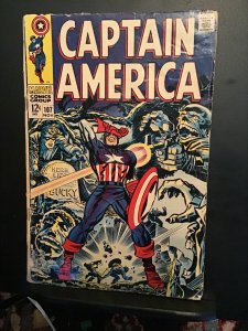 Captain America #107 (1968) Affordable grade Red Skull Bucky! ,Jack Kirby!  GD