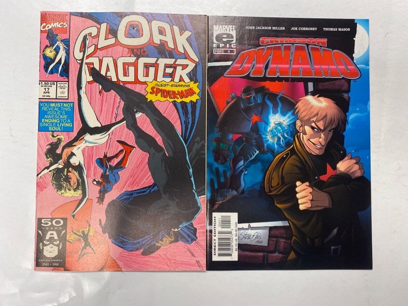 5 MARVEL EPIC comic books Cloak Dagger #2 5 17 Crimson Dynamo #4 5 58 KM18