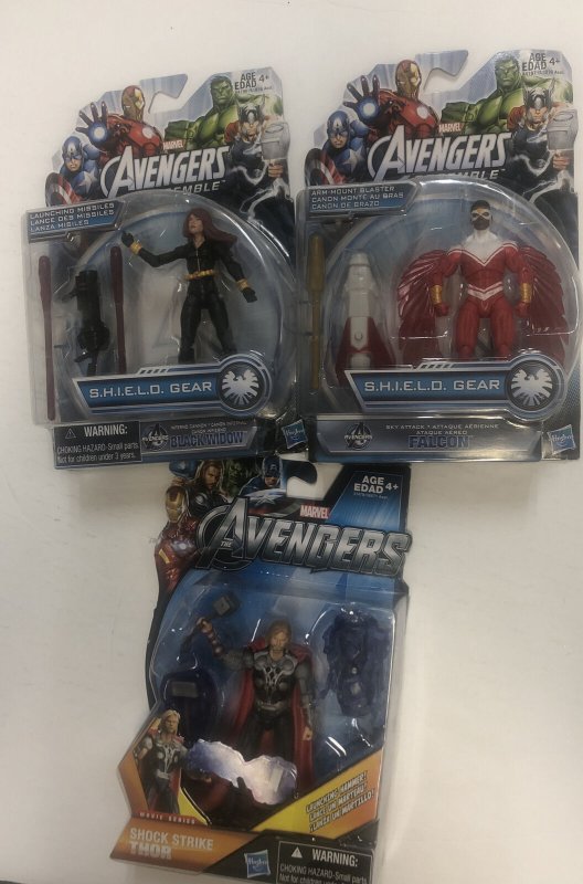 The Avengers: Shock Strike Thor- Falcon- Shield Gear