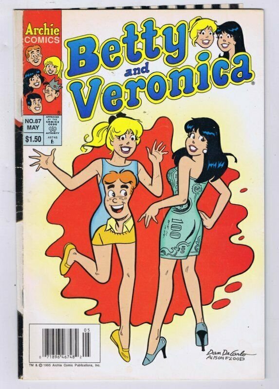 Betty + Veronica #87 ORIGINAL Vintage 1995 Archie Comics GGA  