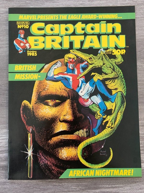 1985 CAPTAIN BRITAIN Marvel UK Magazine #10 FN+ 6.5 Abslom Daak  - Dalek Killer