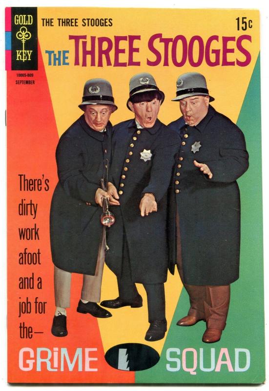 THE THREE STOOGES #40 1968-GRIME SQUAD-GOLD KEY-PHOTO VF