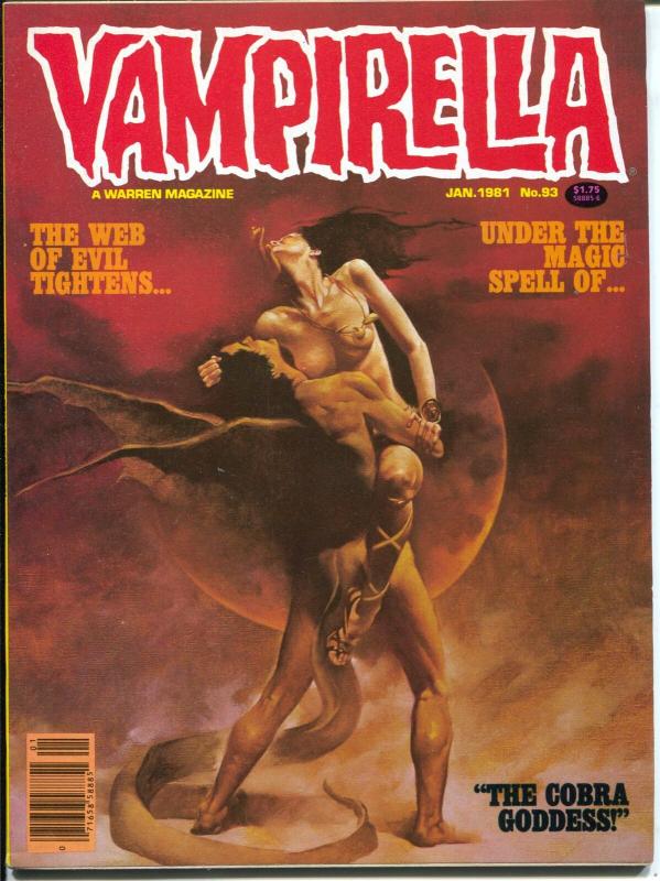 Vampirella #93 1981-Warren-Horror-Web of Evil-Pantha-Cobra Goddess-VF 