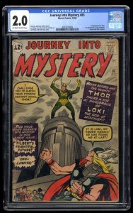 Journey Into Mystery #85 CGC GD 2.0 Off White to White 1st Loki!