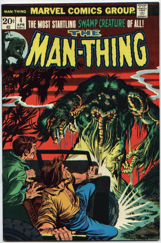 Man-Thing #4 (1st Series) FN+ 6.5  Origin & 2nd app. Foolkiller