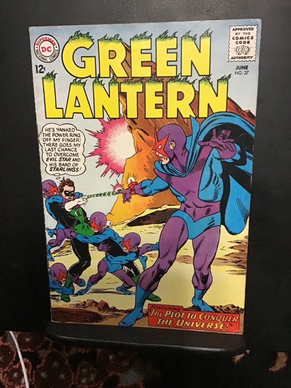 Green Lantern #37 (1965) high-grade 1st Evil Star key! FN+ Wow!