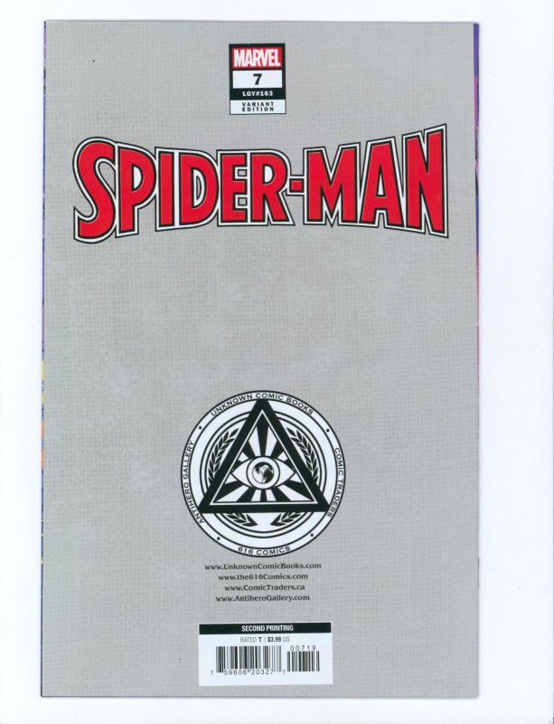Spider-Man #7 Second Print Variant Cover G (2023) 1st app of Spider-Boy