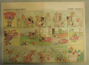 Donald Duck Sunday Page by Walt Disney from 3/8/1942 Half Page Size 