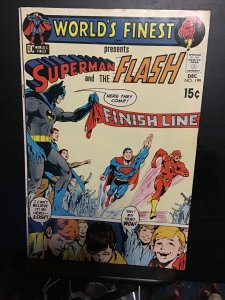 World's Finest Comics #199 (1970) third Superman/flash race! Adams cover...