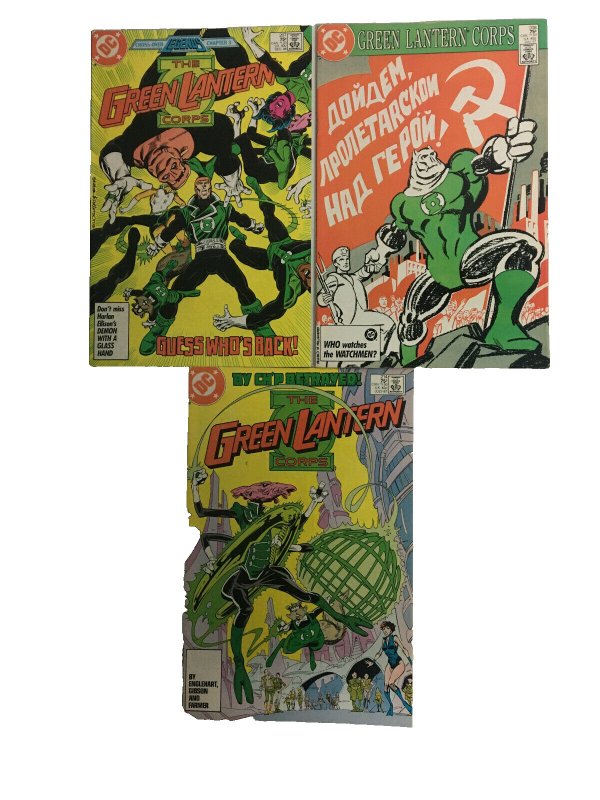 Green Lantern #207 #208 #214 Set Lot Englehart Staton Corps Copper Age 1986