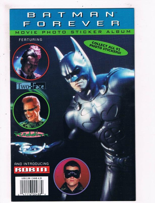 Batman Forever Movie Photo Sticker Album # 1 DC Comic Books Robin Two-Face!! SW7