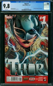 THOR #1 (CGC 9.8) NM/MT Jane Foster Becomes THOR !!! HOT !!!!!