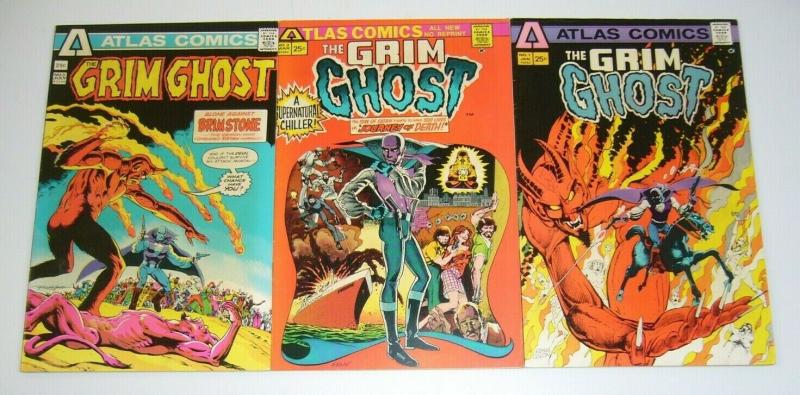 the Grim Ghost #1-3 FN complete series - atlas comics - ernie colon set lot 2