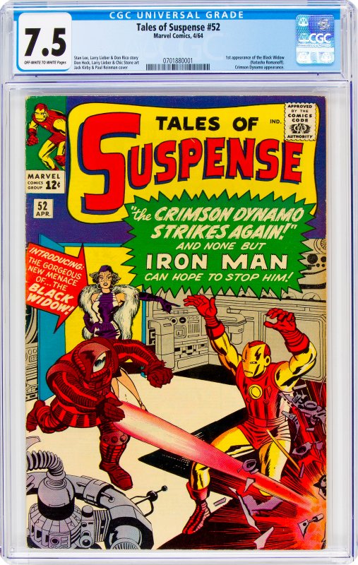 Tales of Suspense #52 CGC Graded 7.5 1st appearance of the Black Widow (Natas...