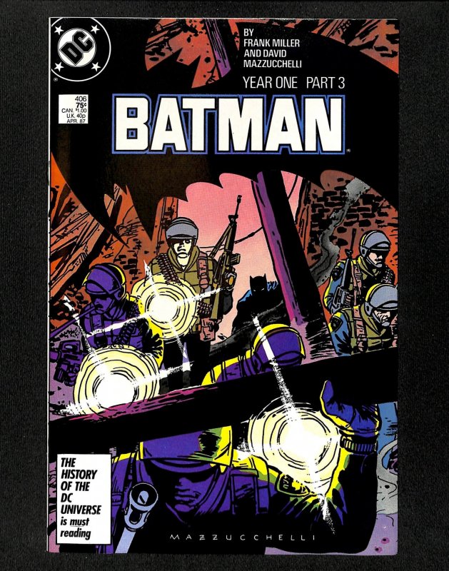 Batman #406 Year One Part 3 Frank Miller!