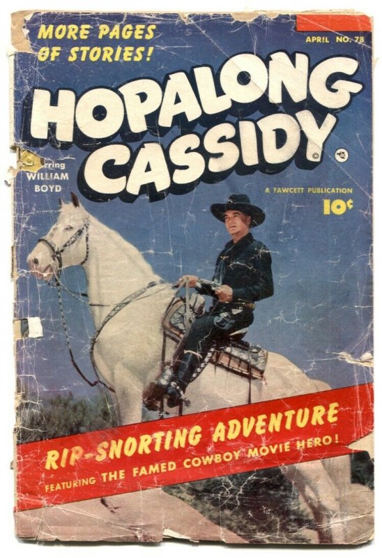 Hopalong Cassidy #78 1953- Fawcett Western- P/F