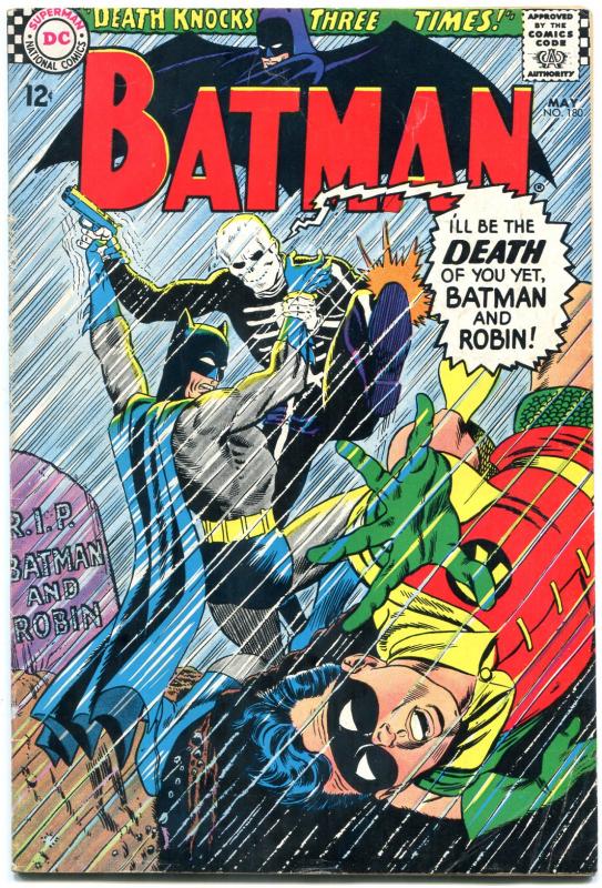 Batman #180-1966-DC Silver Age - Death issue! Cool!!! FN