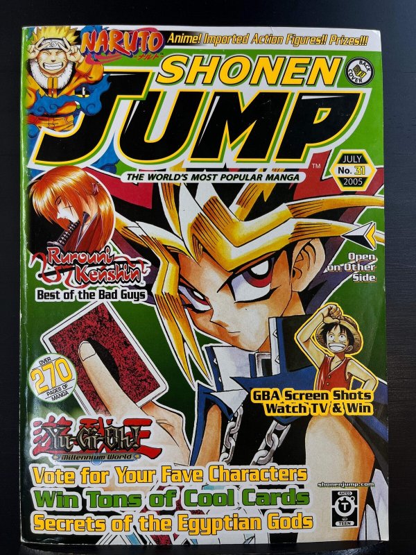 Shonen Jump #31 (Volume 3, Issue 7) July 2005 - Yu-Gi-Oh! cover (damaged)