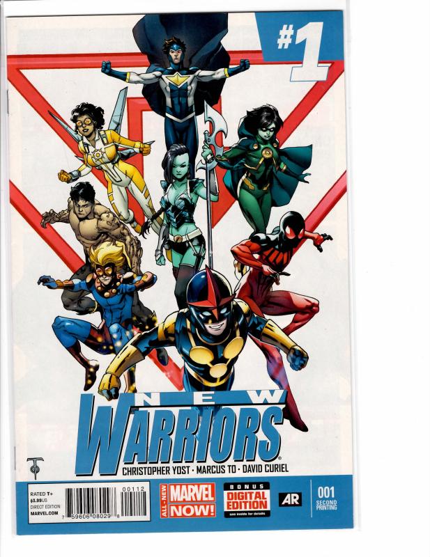 New Warriors (2014) 1 VF/NM (9.0) 2nd print variant RARE