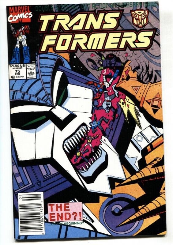 TRANSFORMERS #75 comic book Tough late issue-VF/NM