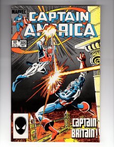 Captain America #305 (1985) CAPTAIN  BRITAIN Appearance / HCA3