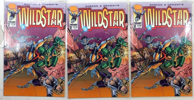 Wildstar: Sky Zero Lot of 3 #2 x3 (1993) Image Comics WildStar Comic Books