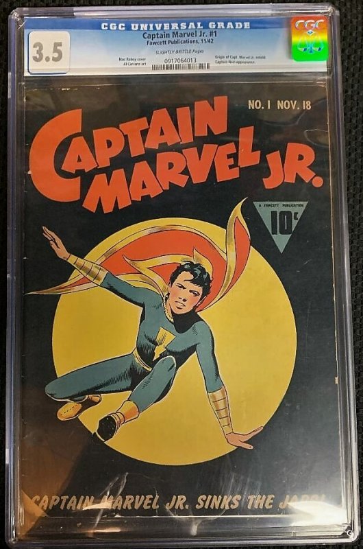 Captain Marvel Jr.  #1 (1942) CGC 3.5