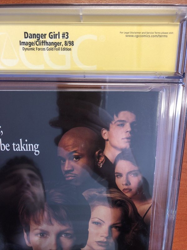 Danger Girl # 3 (CGC SS 9.6) Signed By J. Scott Campbell!!