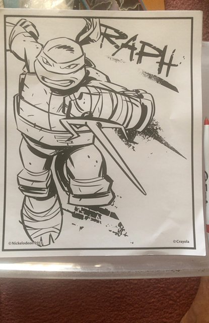 12(2sided)TMNT 2013 coloring pages- one page colored