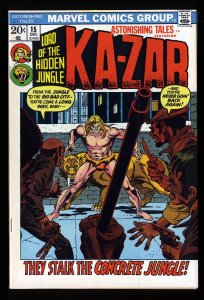 Astonishing Tales #15 NM 9.4 Ka-Zar