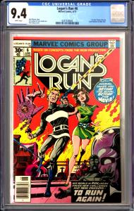 Logans Run 6 Cgc 9.4 1st Solo Thanos Story