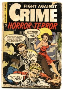 Fight Against Crime #19 1954- Violent cover- Horror- Terror G-