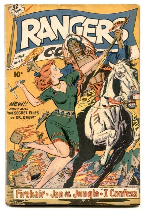 Rangers Comics #47 1949- Alamo- Glory Forbes G