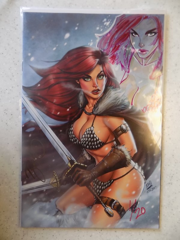 Red Sonja # 1 Comics Elite/Kincaid Signed with Remark Awesome