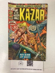 Lord of the Hidden Jungle: Ka-Zar #5 FN-VF Marvel Comics Group 1973 6 LI1