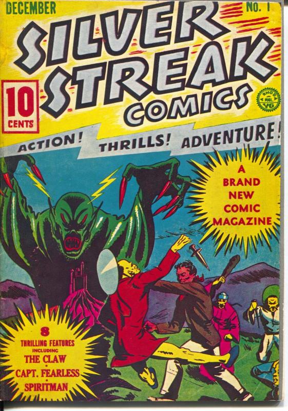 Silver Streak 1970's-Reprints Silver Streak #1 from 1939-color cover-FN/VF