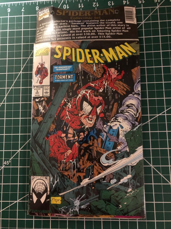 Spider-Man #1, 2, 3, 4, 5 (1990) collector's pack unopened Walmart packa...