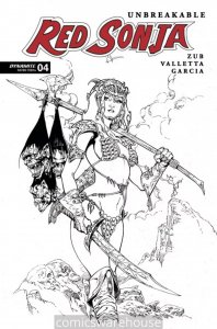UNBREAKABLE RED SONJA (2022 DYNAMITE) #4 VARIANT 1:7 CVR P FOC INCV CAST X08652
