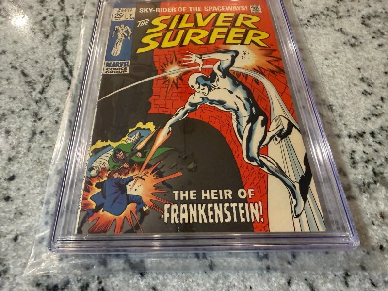Silver Surfer # 7 CGC Graded 7.5 Marvel Comic Book Stan Lee Frankenstein JH28