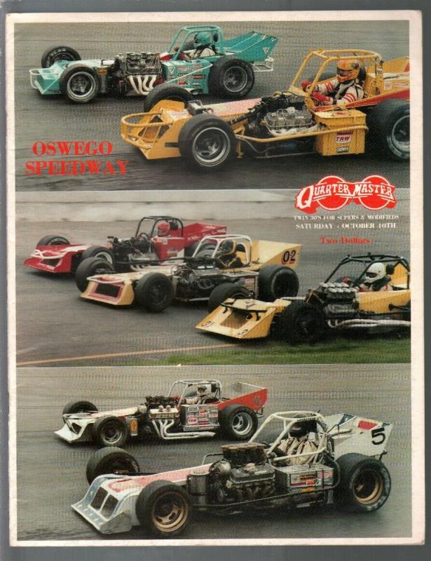 Oswego Speedway Super-Modified Race Program 1981-Bentley Warren-VF